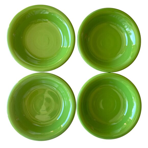 Fiestaware Shamrock Green dessert berry bowls Discontinued 5.25" - Picture 1 of 6